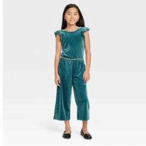 Cat & Jack Teal with Gold Jumpsuit